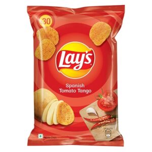 Lay's Potato Chips (73gm) Spanish Tomato Tango Flavour, Crunchy Chips & Snacks